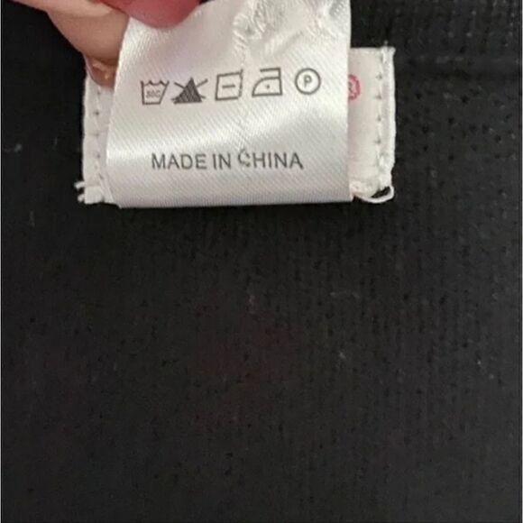 Poncho with Silver Sequins Believe Cotton Blend Black One Size - Picture 7 of 9